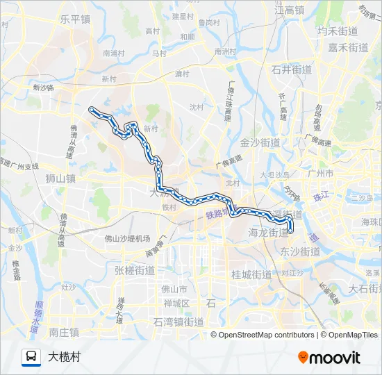 佛278路 Bus Line Map