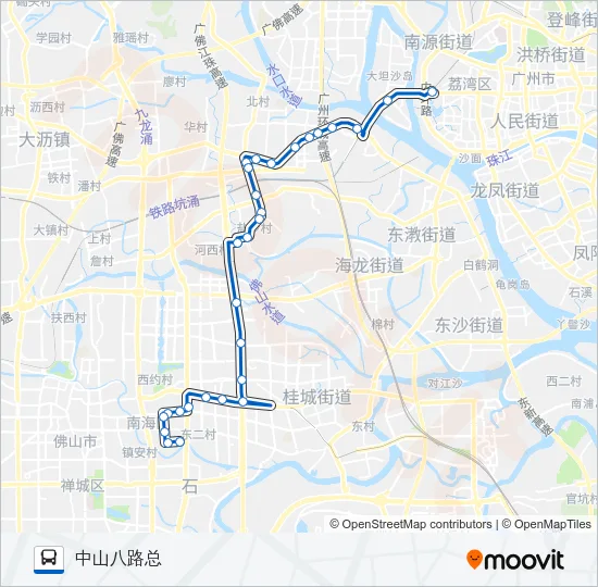 佛279路 Bus Line Map
