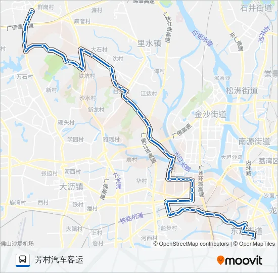 佛281路 Bus Line Map