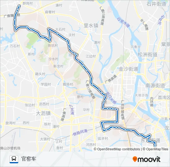 佛281路 Bus Line Map