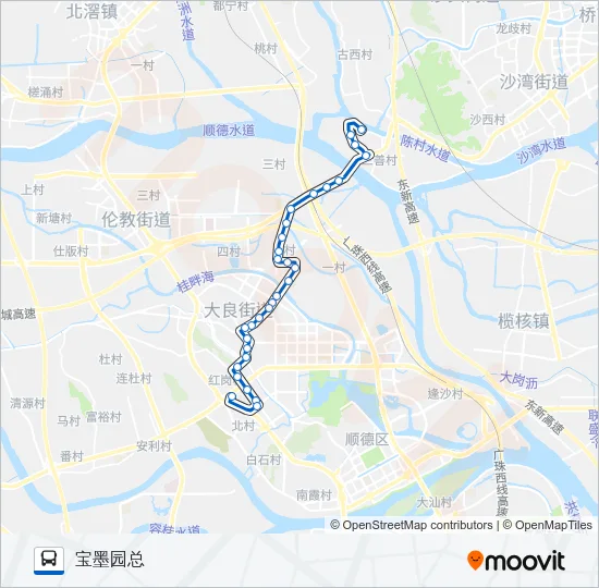 佛314路 Bus Line Map