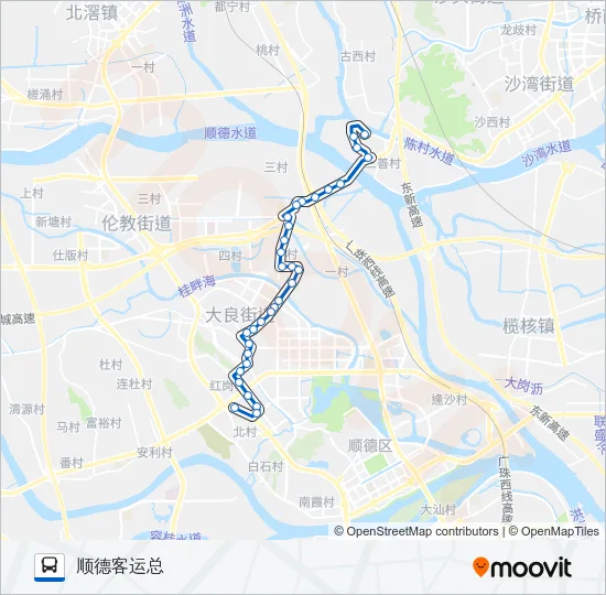 佛314路 Bus Line Map