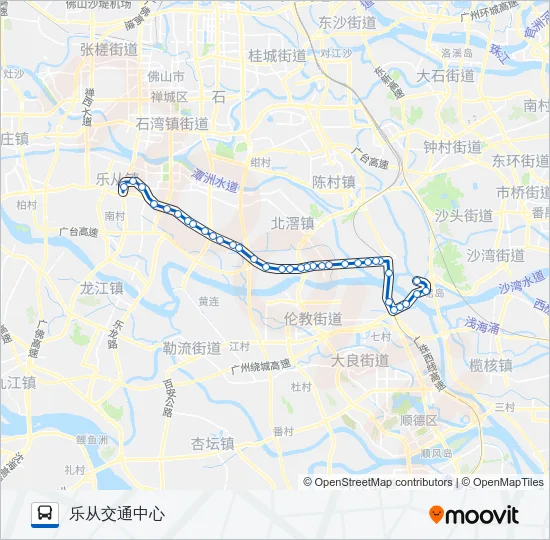 佛349路 Bus Line Map