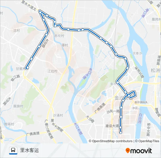 公交佛里07路的线路图