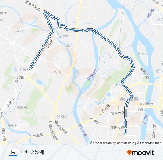 公交佛里07路的线路图