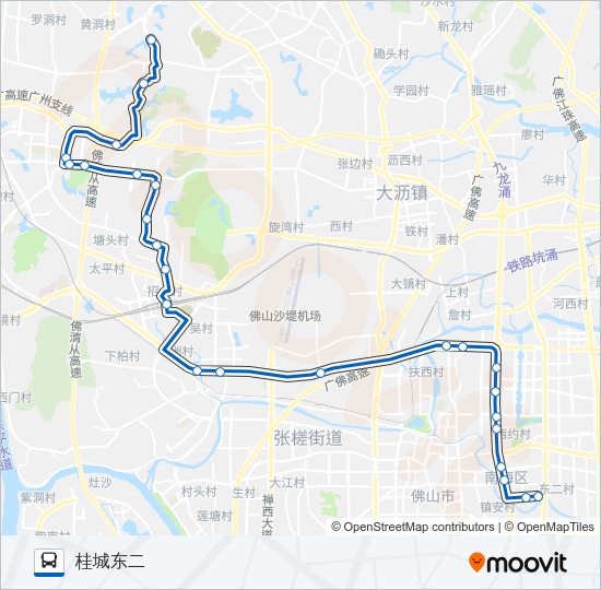 南海快1路 Bus Line Map