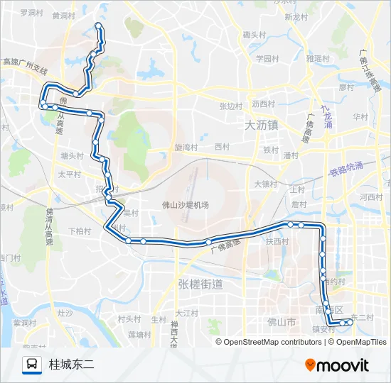 南海快1路 Bus Line Map