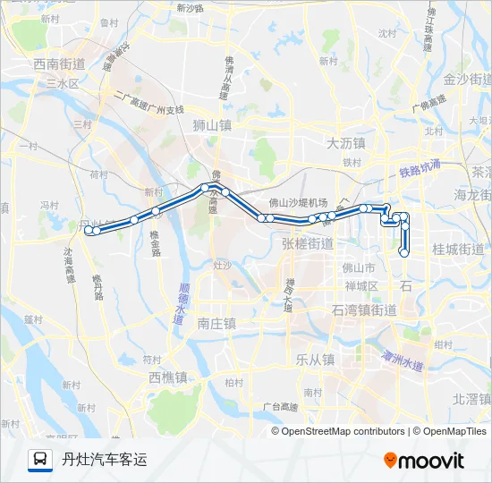 南海快8路 Bus Line Map