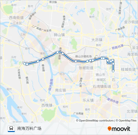 南海快8路 Bus Line Map