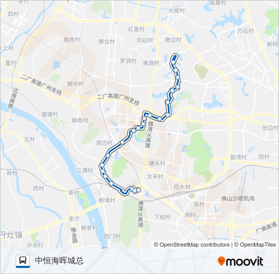 公交南高01路的线路图