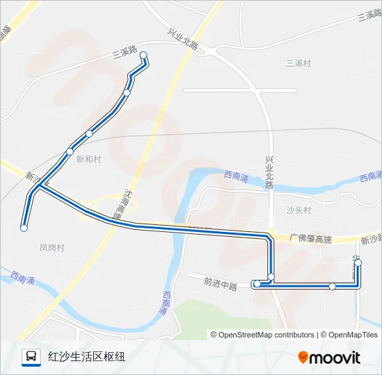 南高03路 Bus Line Map