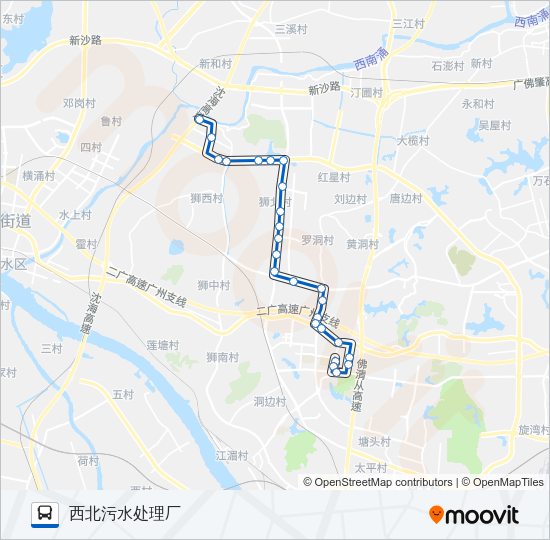 公交南高04路的线路图