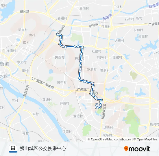 南高04路 Bus Line Map