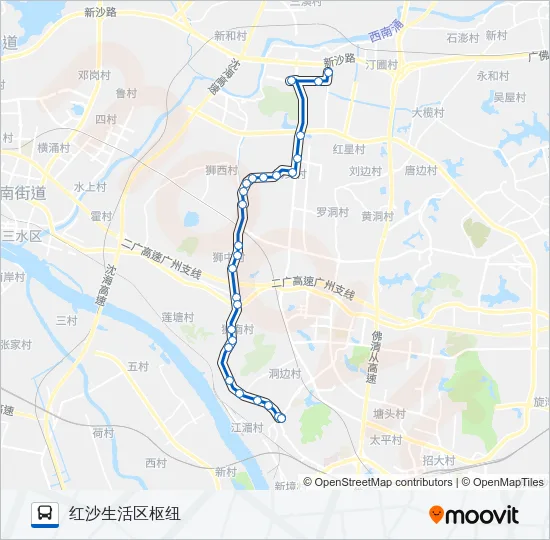 南高05路 Bus Line Map