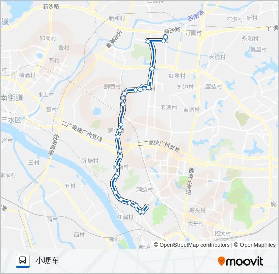 南高05路 Bus Line Map