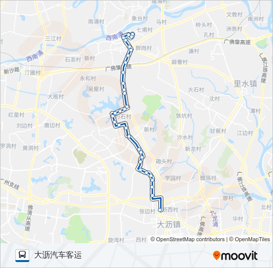 南高07路 Bus Line Map