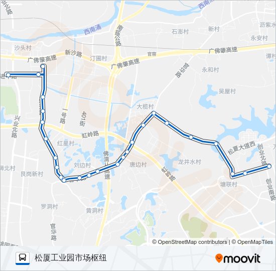 公交南高09路的线路图