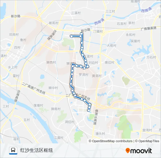 南高10路 Bus Line Map