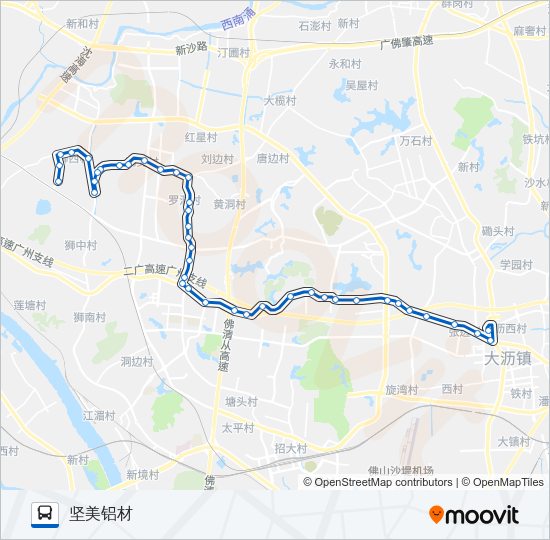 公交南高11路的线路图