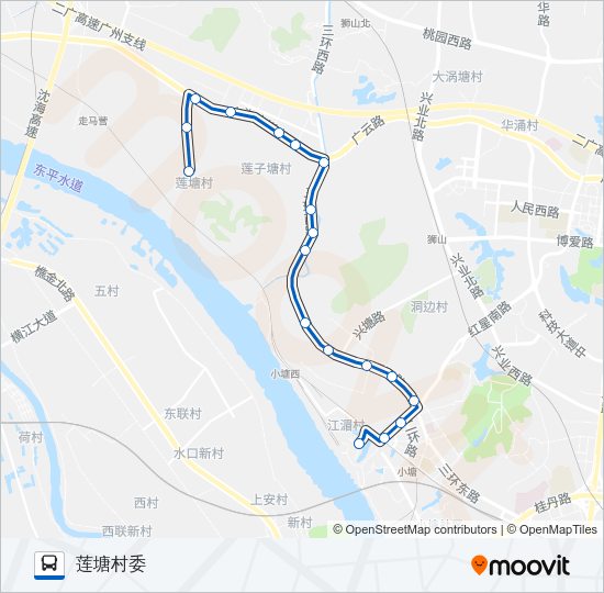 公交南高13路的线路图