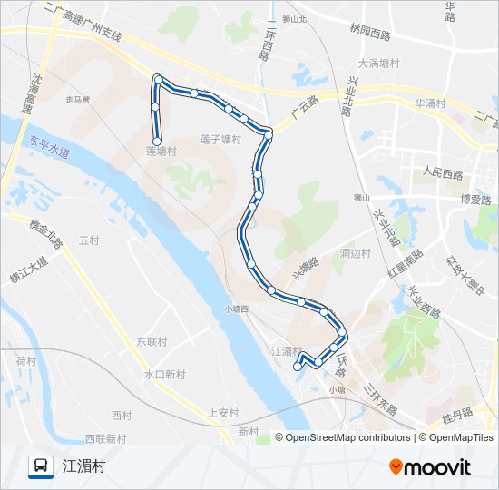 公交南高13路的线路图