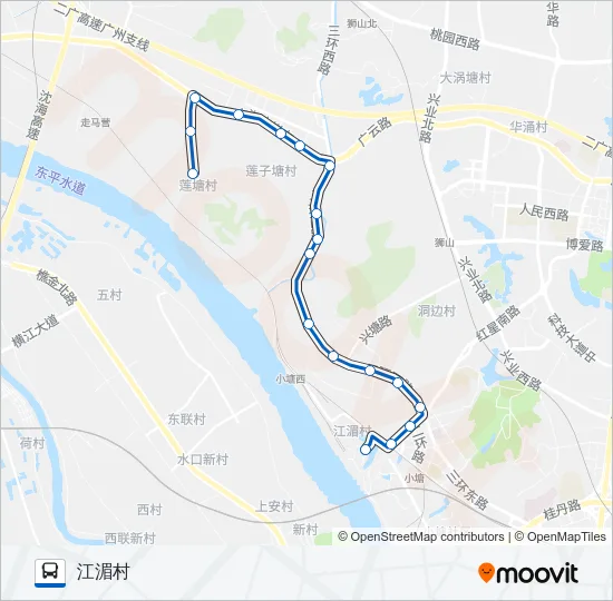 公交南高13路的线路图