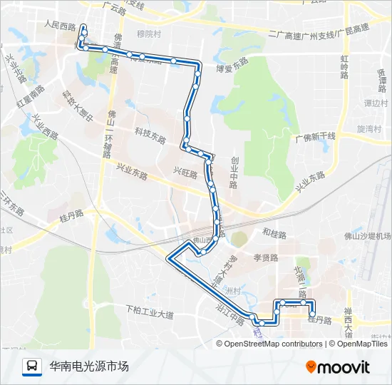 公交南高14路的线路图