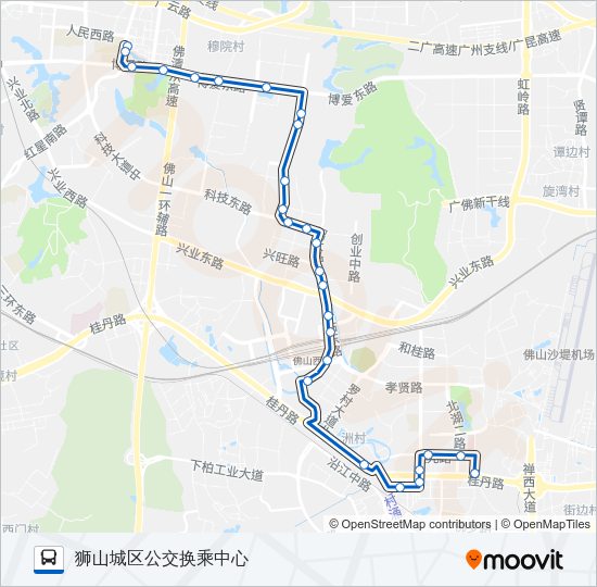 公交南高14路的线路图