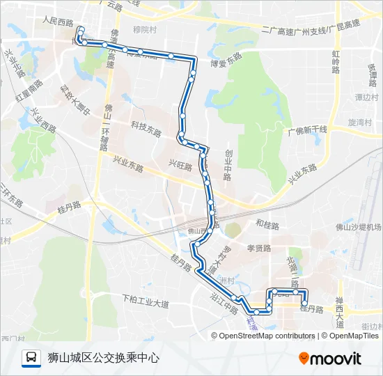 南高14路 Bus Line Map