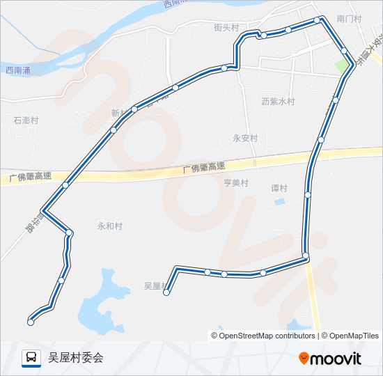 公交南高15路的线路图