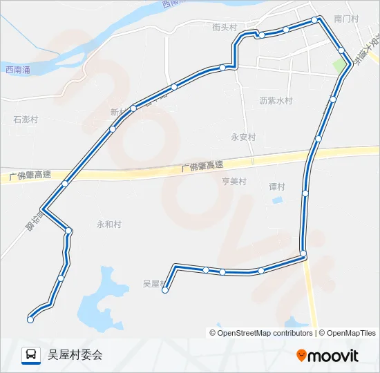 公交南高15路的线路图