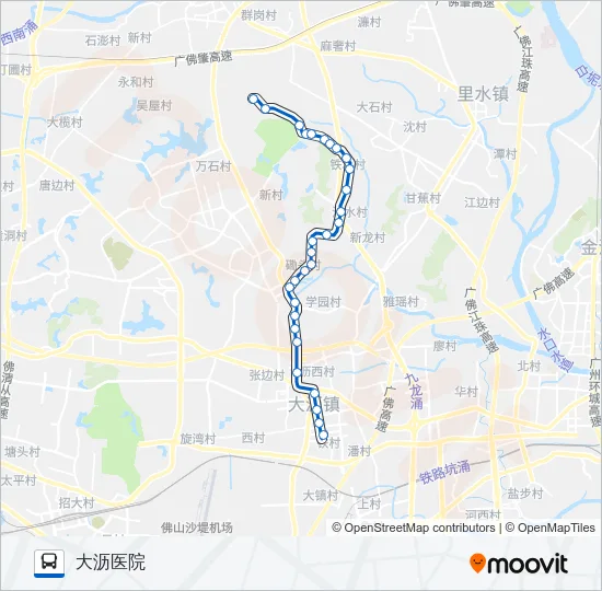 南高16路 Bus Line Map