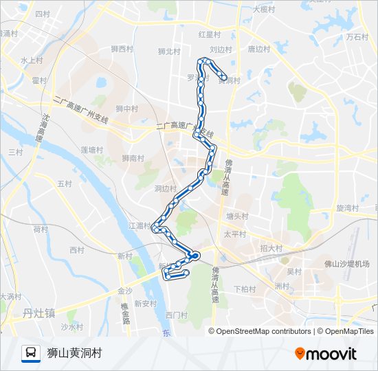 南高19路 Bus Line Map