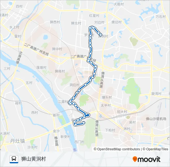 公交南高19路的线路图