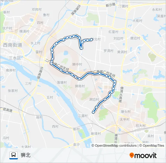 南高22路 Bus Line Map