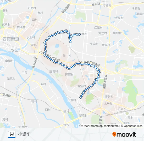 南高22路 Bus Line Map