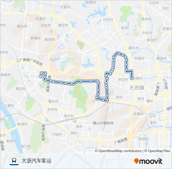 公交南高25路的线路图