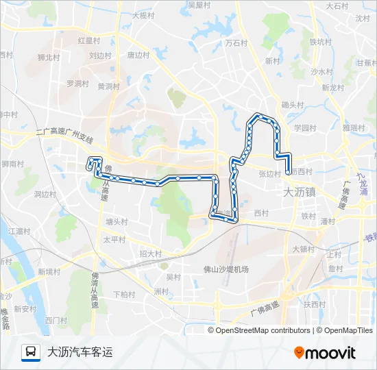 南高25路 Bus Line Map