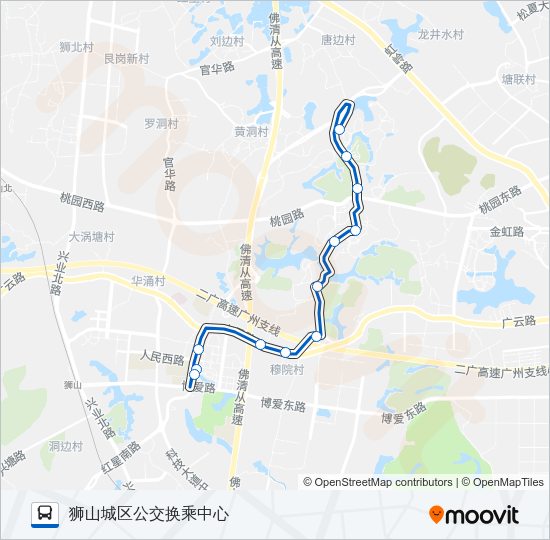 公交南高26路的线路图