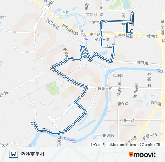 南高33路 Bus Line Map