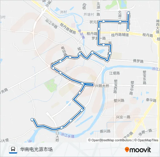 南高33路 Bus Line Map