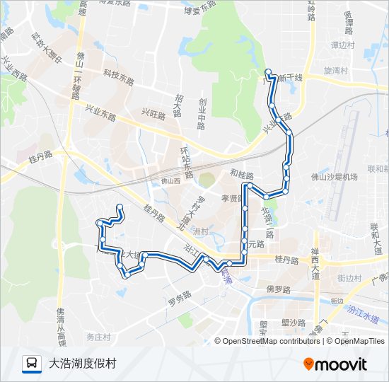公交南高34路的线路图