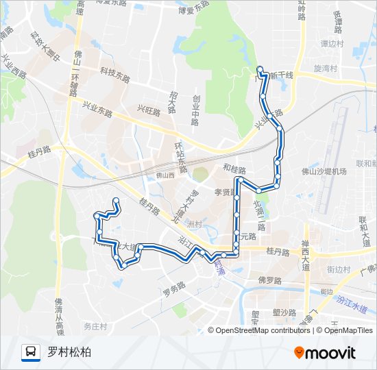 公交南高34路的线路图