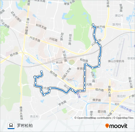 南高34路 Bus Line Map