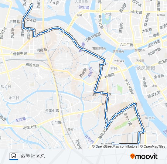 公交广277路的线路图