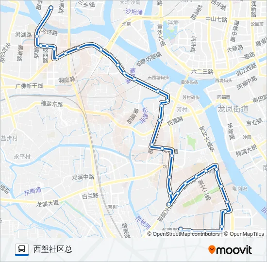 广277路 Bus Line Map
