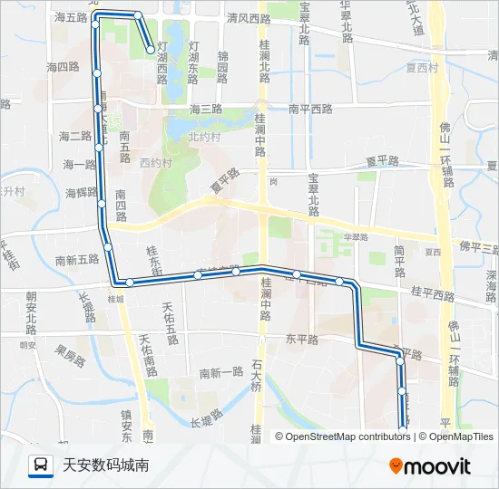 桂城观光线 Bus Line Map