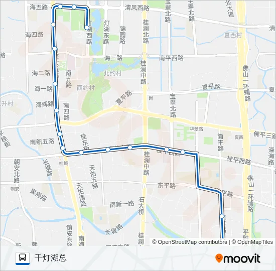 桂城观光线 Bus Line Map