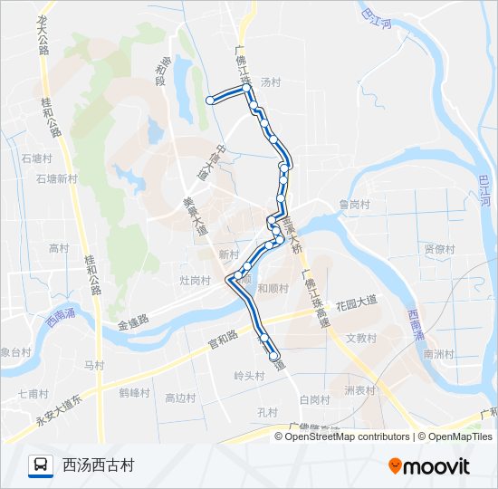 公交里03支路的线路图