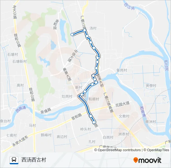 里03支线 Bus Line Map